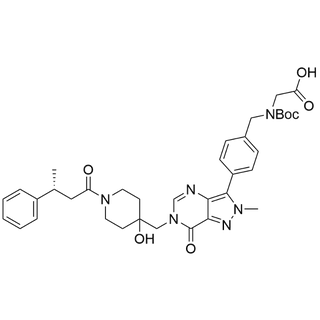 (R)-N-(tert-butoxycarbonyl)-N-(4-(6-((4-hydroxy-1-(3-phenylbutanoyl)piperidin-4-yl)methyl)-2-methyl-7-oxo-6,7-dihydro-2H-pyrazolo[4,3-d]pyrimidin-3-yl)benzyl)glycine