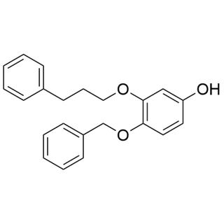 4-(benzyloxy)-3-(3-phenylpropoxy)phenol