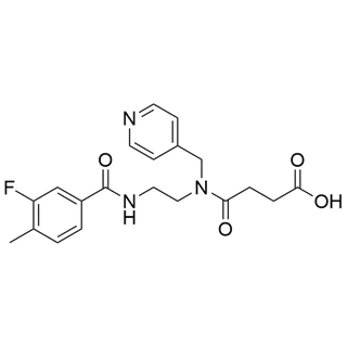 4-((2-(3-fluoro-4-methylbenzamido)ethyl)(pyridin-4-ylmethyl)amino)-4-oxobutanoic acid
