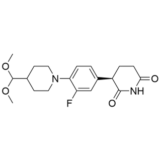 (R)-3-(4-(4-(dimethoxymethyl)piperidin-1-yl)-3-fluorophenyl)piperidine-2,6-dione