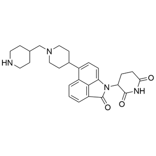 3-(2-oxo-6-(1-(piperidin-4-ylmethyl)piperidin-4-yl)benzo[cd]indol-1(2H)-yl)piperidine-2,6-dione