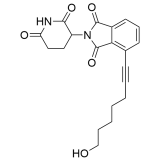 2-(2,6-dioxopiperidin-3-yl)-4-(7-hydroxyhept-1-yn-1-yl)isoindoline-1,3-dione