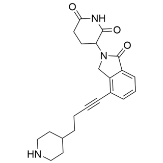 3-(1-oxo-4-(4-(piperidin-4-yl)but-1-yn-1-yl)isoindolin-2-yl)piperidine-2,6-dione