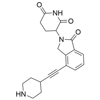 3-(1-oxo-4-(piperidin-4-ylethynyl)isoindolin-2-yl)piperidine-2,6-dione