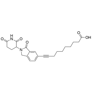 10-(2-(2,6-dioxopiperidin-3-yl)-3-oxoisoindolin-5-yl)dec-9-ynoic acid