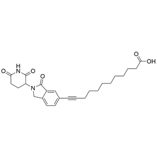 12-(2-(2,6-dioxopiperidin-3-yl)-3-oxoisoindolin-5-yl)dodec-11-ynoic acid