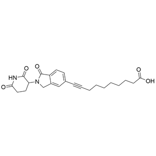 10-(2-(2,6-dioxopiperidin-3-yl)-1-oxoisoindolin-5-yl)dec-9-ynoic acid