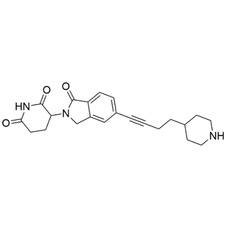 3-(1-oxo-5-(4-(piperidin-4-yl)but-1-yn-1-yl)isoindolin-2-yl)piperidine-2,6-dione