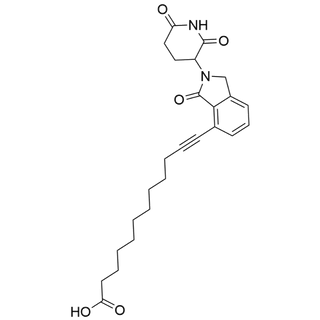 12-(2-(2,6-dioxopiperidin-3-yl)-3-oxoisoindolin-4-yl)dodec-11-ynoic acid