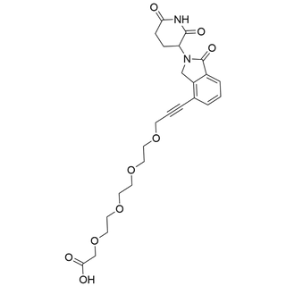 15-(2-(2,6-dioxopiperidin-3-yl)-1-oxoisoindolin-4-yl)-3,6,9,12-tetraoxapentadec-14-ynoic acid