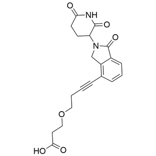3-((4-(2-(2,6-dioxopiperidin-3-yl)-1-oxoisoindolin-4-yl)but-3-yn-1-yl)oxy)propanoic acid