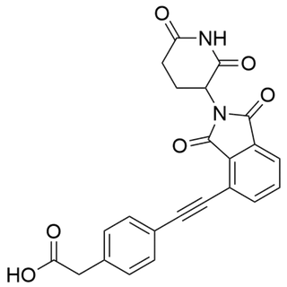 2-(4-((2-(2,6-dioxopiperidin-3-yl)-1,3-dioxoisoindolin-4-yl)ethynyl)phenyl)acetic acid