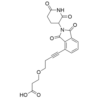 3-((4-(2-(2,6-dioxopiperidin-3-yl)-1,3-dioxoisoindolin-4-yl)but-3-yn-1-yl)oxy)propanoic acid