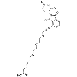16-(2-(2,6-dioxopiperidin-3-yl)-1,3-dioxoisoindolin-4-yl)-4,7,10,13-tetraoxahexadec-15-ynoic acid