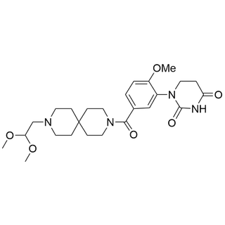 1-(5-(9-(2,2-dimethoxyethyl)-3,9-diazaspiro[5.5]undecane-3-carbonyl)-2-methoxyphenyl)dihydropyrimidine-2,4(1H,3H)-dione
