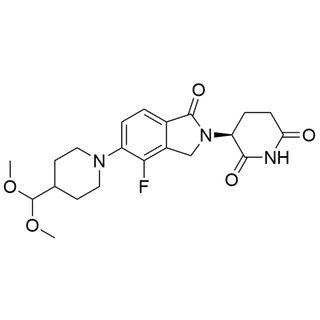 (S)-3-(5-(4-(dimethoxymethyl)piperidin-1-yl)-4-fluoro-1-oxoisoindolin-2-yl)piperidine-2,6-dione