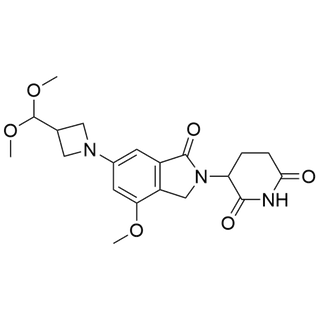 3-(6-(3-(dimethoxymethyl)azetidin-1-yl)-4-methoxy-1-oxoisoindolin-2-yl)piperidine-2,6-dione