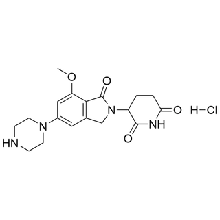 3-(7-methoxy-1-oxo-5-(piperazin-1-yl)isoindolin-2-yl)piperidine-2,6-dione hydrochloride