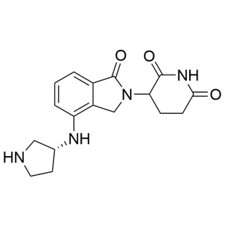 3-(1-oxo-4-(((R)-pyrrolidin-3-yl)amino)isoindolin-2-yl)piperidine-2,6-dione