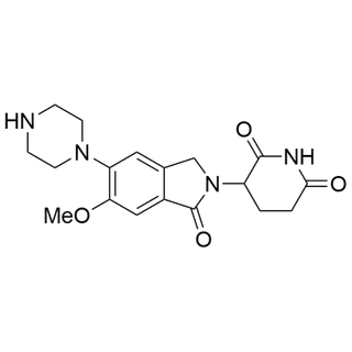 3-(6-methoxy-1-oxo-5-(piperazin-1-yl)isoindolin-2-yl)piperidine-2,6-dione