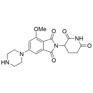 2-(2,6-dioxopiperidin-3-yl)-4-methoxy-6-(piperazin-1-yl)isoindoline-1,3-dione