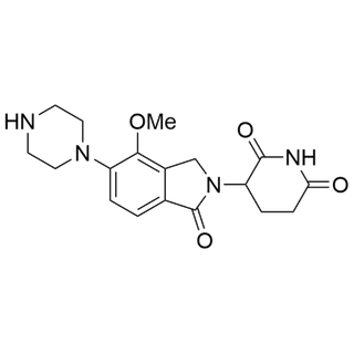 3-(4-methoxy-1-oxo-5-(piperazin-1-yl)isoindolin-2-yl)piperidine-2,6-dione