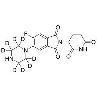 2-(2,6-dioxopiperidin-3-yl)-5-fluoro-6-(piperazin-1-yl-2,2,3,3,5,5,6,6-d8)isoindoline-1,3-dione