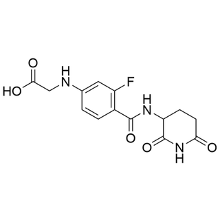 (4-((2,6-dioxopiperidin-3-yl)carbamoyl)-3-fluorophenyl)glycine
