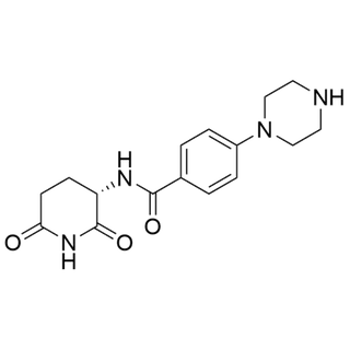 (S)-N-(2,6-dioxopiperidin-3-yl)-4-(piperazin-1-yl)benzamide