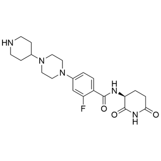 (S)-N-(2,6-dioxopiperidin-3-yl)-2-fluoro-4-(4-(piperidin-4-yl)piperazin-1-yl)benzamide