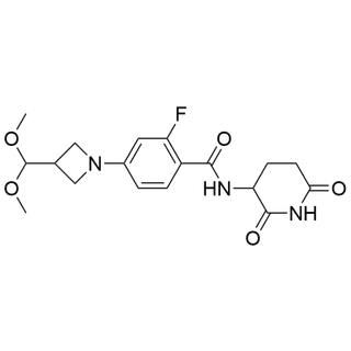 4-(3-(dimethoxymethyl)azetidin-1-yl)-N-(2,6-dioxopiperidin-3-yl)-2-fluorobenzamide