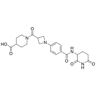 1-(1-(4-((2,6-dioxopiperidin-3-yl)carbamoyl)phenyl)azetidine-3-carbonyl)piperidine-4-carboxylic acid