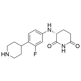 (R)-3-((3-fluoro-4-(piperidin-4-yl)phenyl)amino)piperidine-2,6-dione