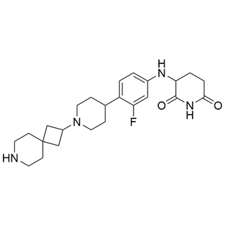 3-((4-(1-(7-azaspiro[3.5]nonan-2-yl)piperidin-4-yl)-3-fluorophenyl)amino)piperidine-2,6-dione