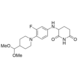 3-((4-(4-(dimethoxymethyl)piperidin-1-yl)-3-fluorophenyl)amino)piperidine-2,6-dione