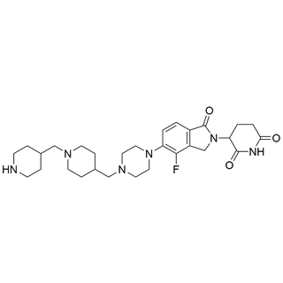3-(4-fluoro-1-oxo-5-(4-((1-(piperidin-4-ylmethyl)piperidin-4-yl)methyl)piperazin-1-yl)isoindolin-2-yl)piperidine-2,6-dione