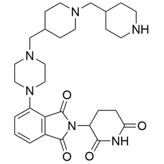 2-(2,6-dioxopiperidin-3-yl)-4-(4-((1-(piperidin-4-ylmethyl)piperidin-4-yl)methyl)piperazin-1-yl)isoindoline-1,3-dione