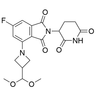 4-(3-(dimethoxymethyl)azetidin-1-yl)-2-(2,6-dioxopiperidin-3-yl)-6-fluoroisoindoline-1,3-dione