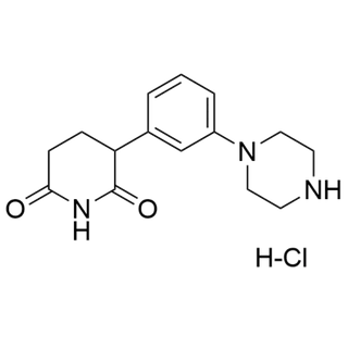 3-(3-(piperazin-1-yl)phenyl)piperidine-2,6-dione hydrochloride
