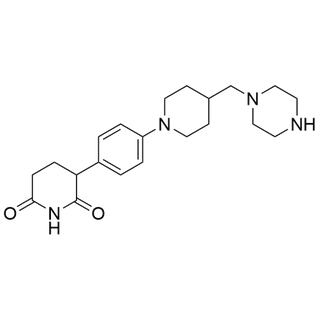 3-(4-(4-(piperazin-1-ylmethyl)piperidin-1-yl)phenyl)piperidine-2,6-dione