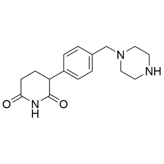 3-(4-(piperazin-1-ylmethyl)phenyl)piperidine-2,6-dione