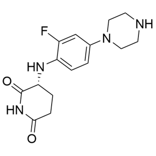 (R)-3-((2-fluoro-4-(piperazin-1-yl)phenyl)amino)piperidine-2,6-dione
