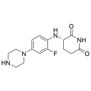 (S)-3-((2-fluoro-4-(piperazin-1-yl)phenyl)amino)piperidine-2,6-dione
