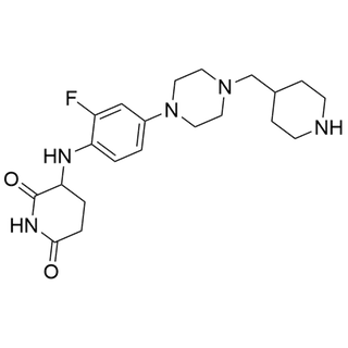 3-((2-fluoro-4-(4-(piperidin-4-ylmethyl)piperazin-1-yl)phenyl)amino)piperidine-2,6-dione