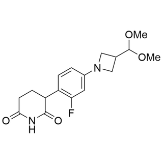 3-(4-(3-(dimethoxymethyl)azetidin-1-yl)-2-fluorophenyl)piperidine-2,6-dione