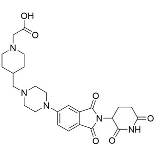 2-(4-((4-(2-(2,6-dioxopiperidin-3-yl)-1,3-dioxoisoindolin-5-yl)piperazin-1-yl)methyl)piperidin-1-yl)acetic acid
