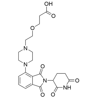3-(2-(4-(2-(2,6-dioxopiperidin-3-yl)-1,3-dioxoisoindolin-4-yl)piperazin-1-yl)ethoxy)propanoic acid