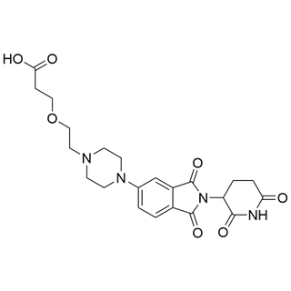 3-(2-(4-(2-(2,6-dioxopiperidin-3-yl)-1,3-dioxoisoindolin-5-yl)piperazin-1-yl)ethoxy)propanoic acid