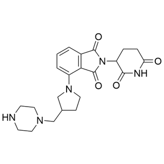 2-(2,6-dioxopiperidin-3-yl)-4-(3-(piperazin-1-ylmethyl)pyrrolidin-1-yl)isoindoline-1,3-dione