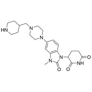 3-(3-methyl-2-oxo-5-(4-(piperidin-4-ylmethyl)piperazin-1-yl)-2,3-dihydro-1H-benzo[d]imidazol-1-yl)piperidine-2,6-dione